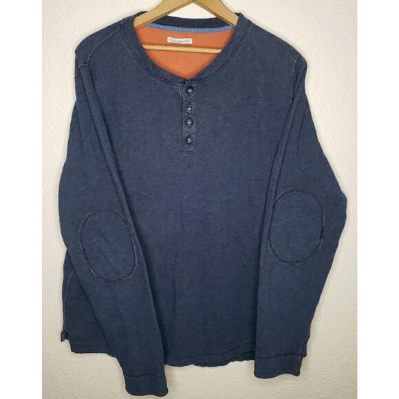 Carbon 2 Cobalt Sweater Mens Large Blue Cotton Crewneck Pullover Grandpacore - Picture 1 of 7